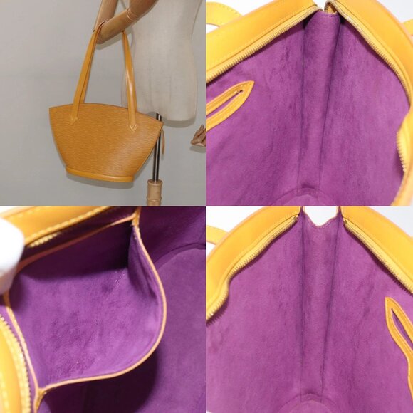 LOUIS VUITTON Epi Saint Jacques Poignees Long Bag Yellow M52339 LV Authentic - Picture 14 of 15